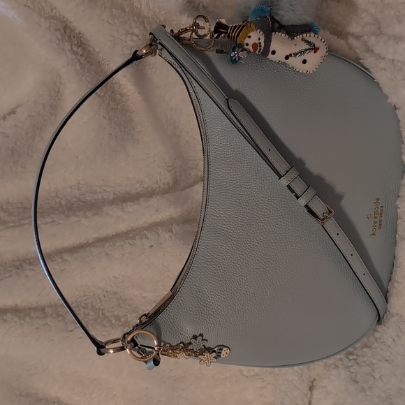 Kate Spade Weston Frosty Sky Shoulder Bag W Removable Crossbody Stap - Picture 3 of 6